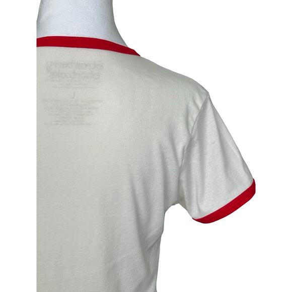 Strawberry Shortcake Fitted Babydoll T Shirt Sz L Y2K 80s 90s Style Retro - Picture 8 of 10